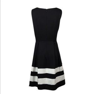 Calvin Klein Women's Striped-Hem Ponte Dress